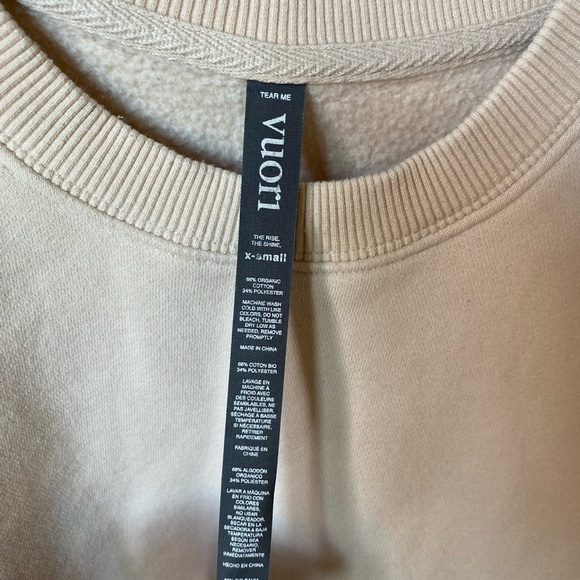 Vuori Cream Cropped Sweater - Picture 3 of 7